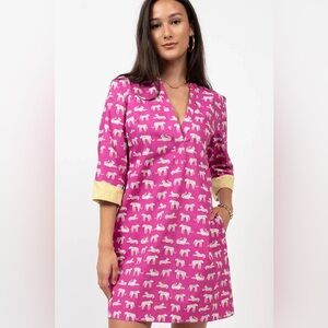 Uncle Frank Fuchsia Animal Print Dress